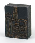 Can Bottle and Pilsner Glass Print Block
