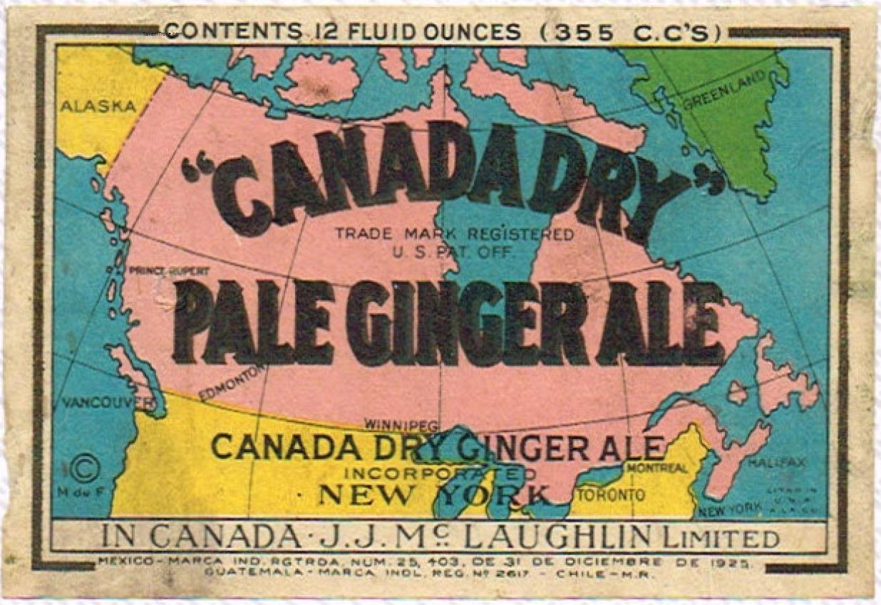 Canada Dry Ginger Ale J. J. Mc Laughlin 12oz
