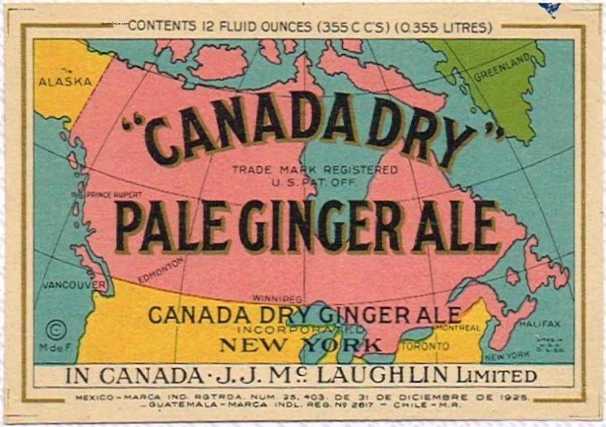 Canada Dry Ginger Ale J. J. Mc Laughlin 12oz V2