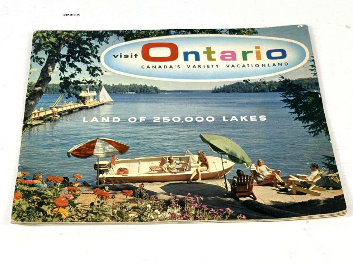 Canada Visit Ontario Land of 250,000 Lakes Tourist Photo Book Brochure