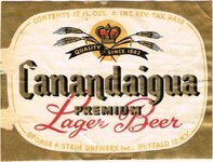 Canandaigua Premium Lager Beer