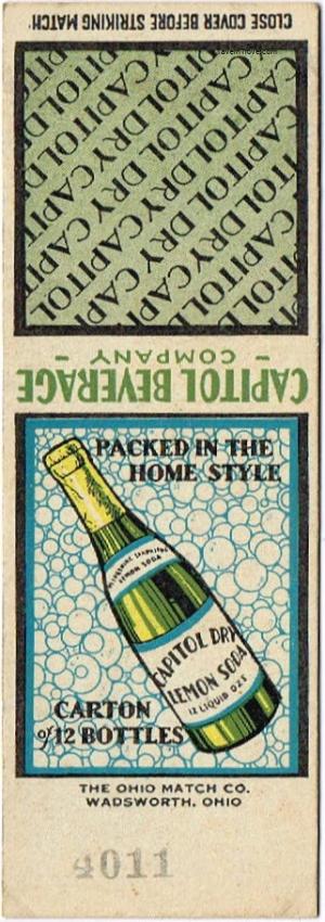 Capitol Dry Lemon Soda Springfield Illinois
