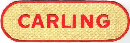Carling Back Patch