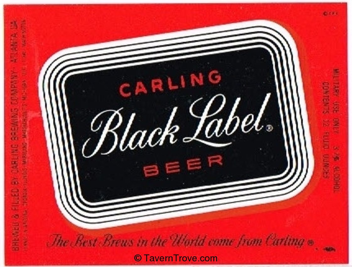 Carling Black  Label Beer