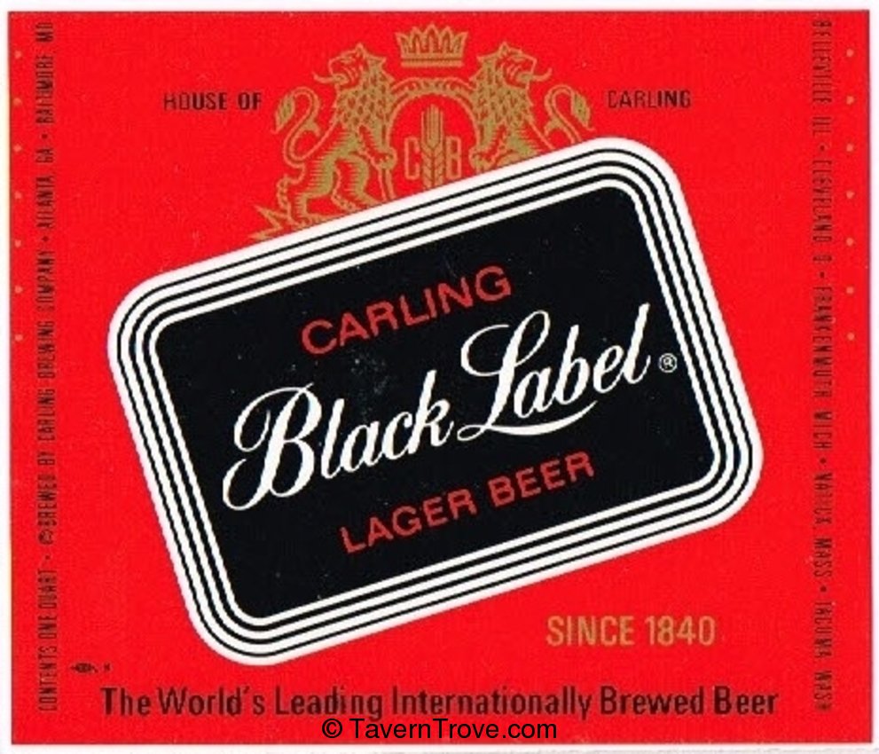 Carling Black Label Beer