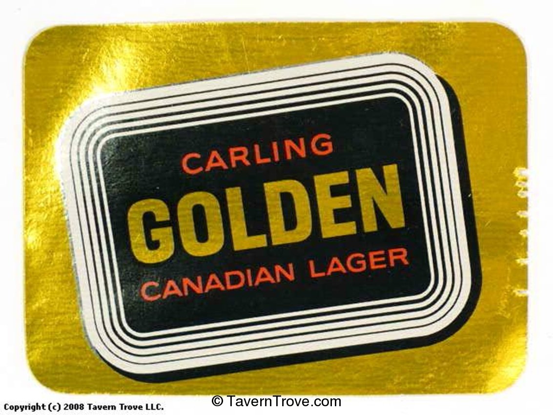 Carling Golden Canadian Lager Beer