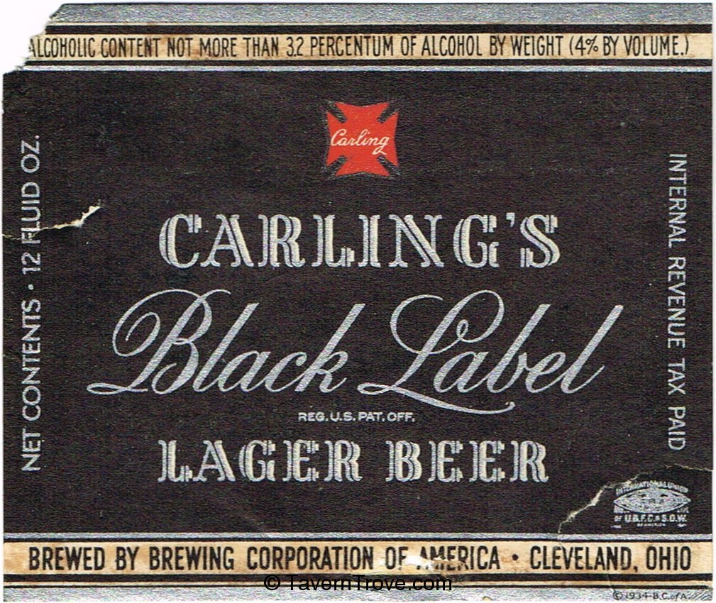 Carling's Black Label Lager Beer