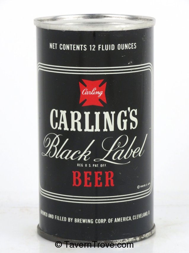Item 29017 1952 Carling Black Label Beer Flat Top Can 3812.2