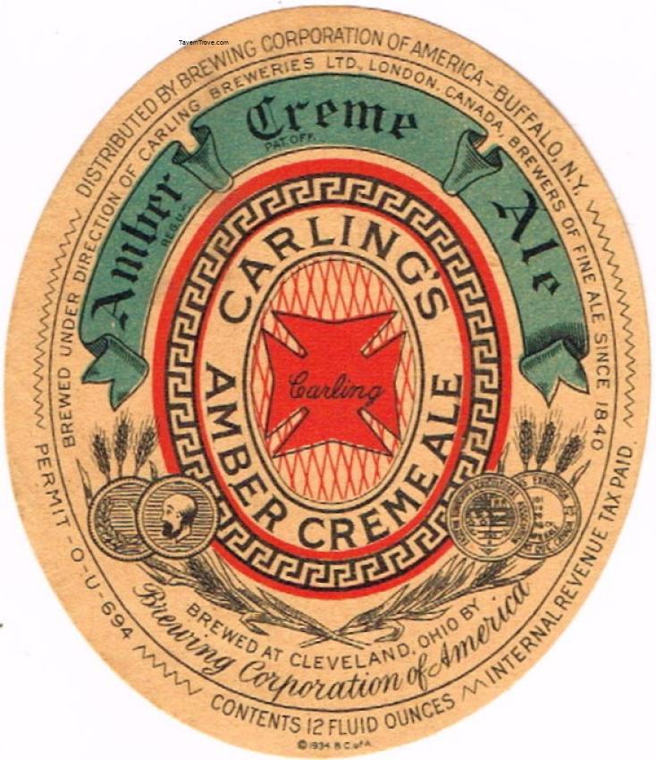 Carling's Amber  Creme Ale