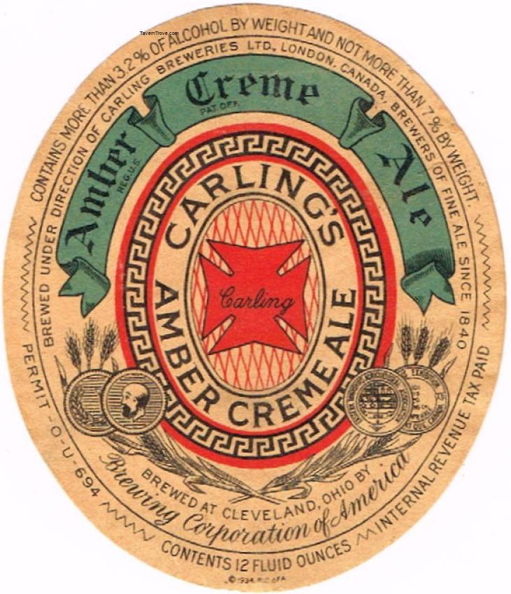 Carling's Amber Creme Ale