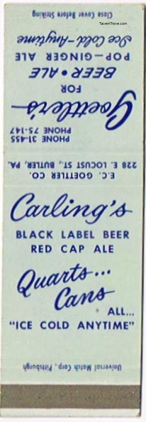 Black Label Beer/Red Cap Ale and Rolling Rock