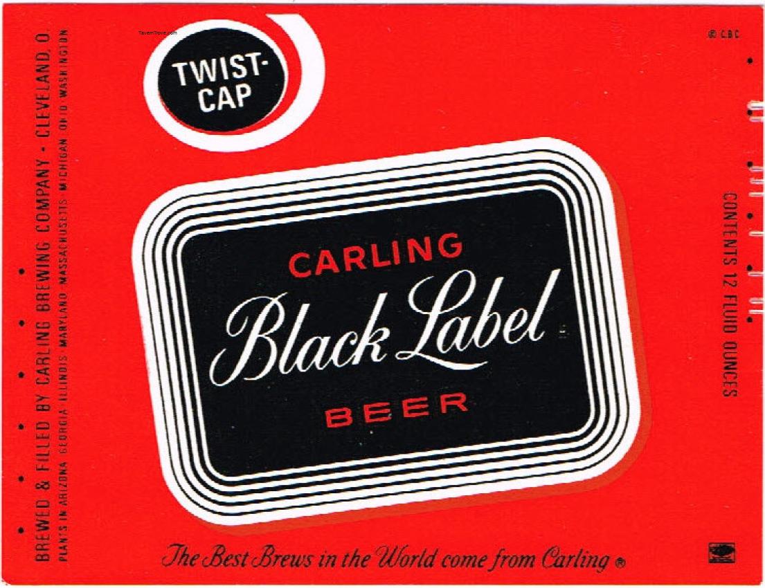 Carling's Black Label Beer 