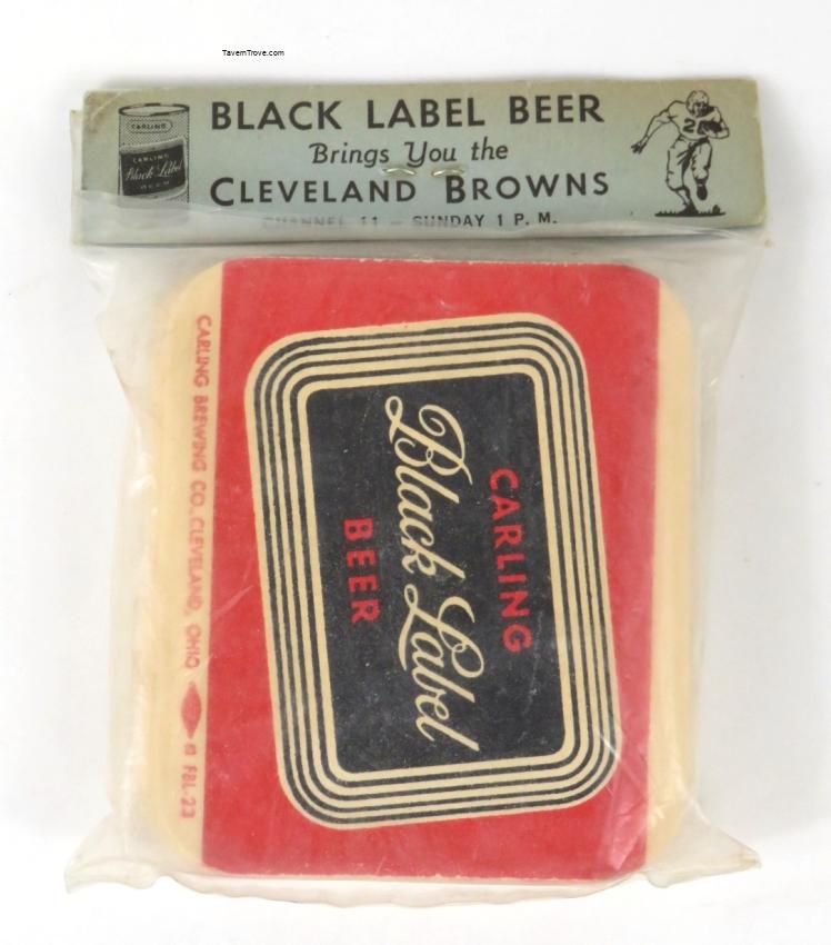 Carling's Black Label Cleveland Browns Football Set