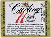 Carling's 71 Light Pilsner Beer