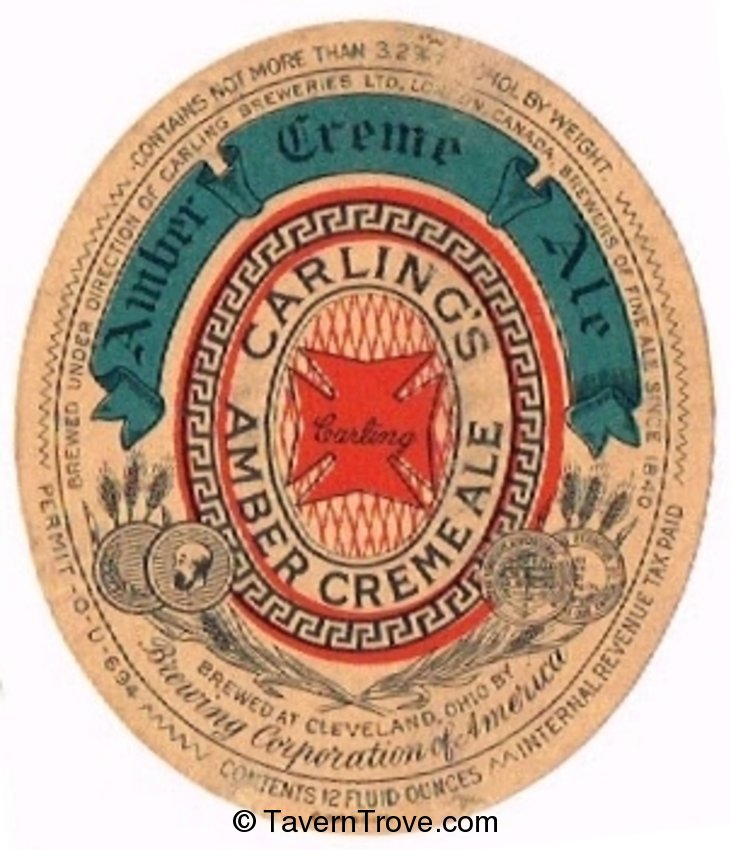 Carling's Amber Creme Ale