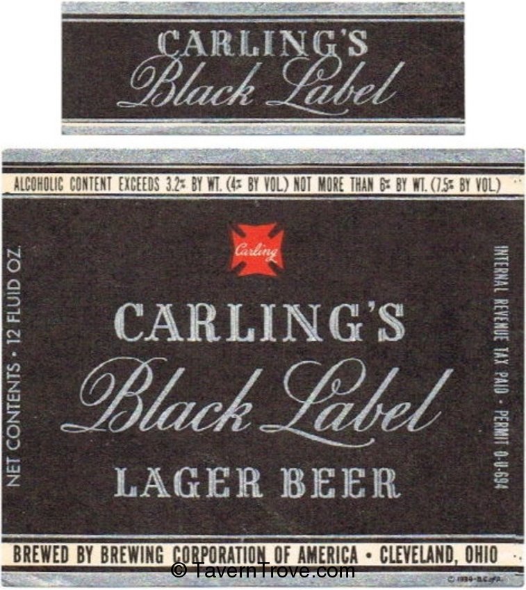 Carling's Black Label Beer