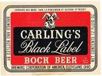 Carling's Black Label Bock Beer