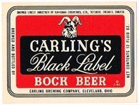Carling's Black Label Bock Beer