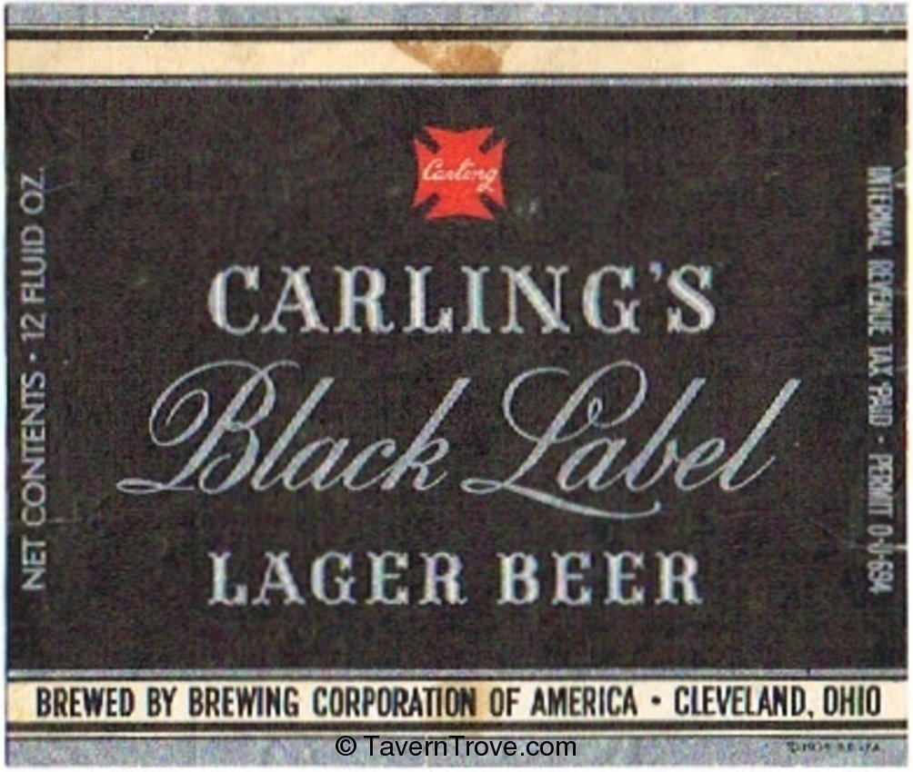 Carling's Black Label Lager Beer 