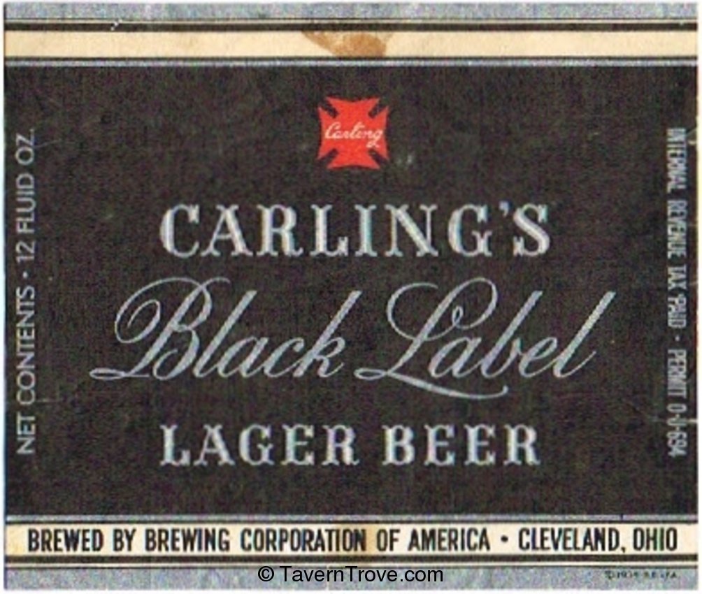 Carling's Black Label Lager Beer