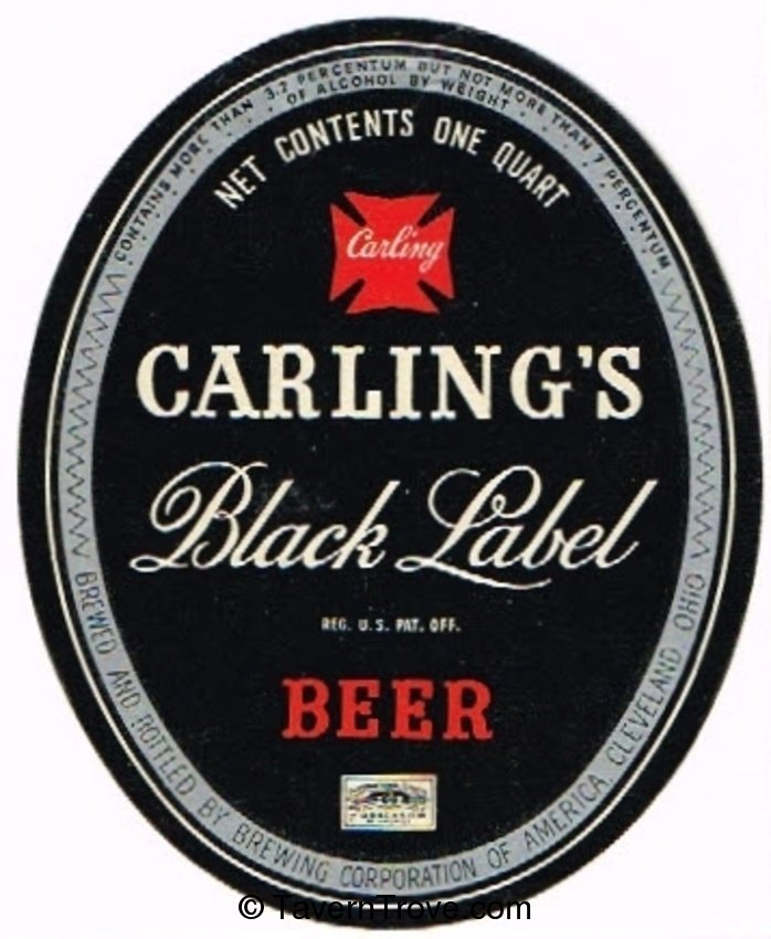 Carling's Black Label Lager Beer