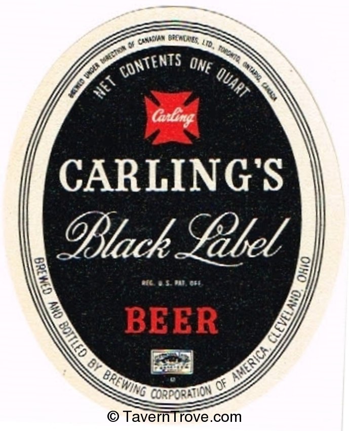 Carling's Black Label Lager Beer