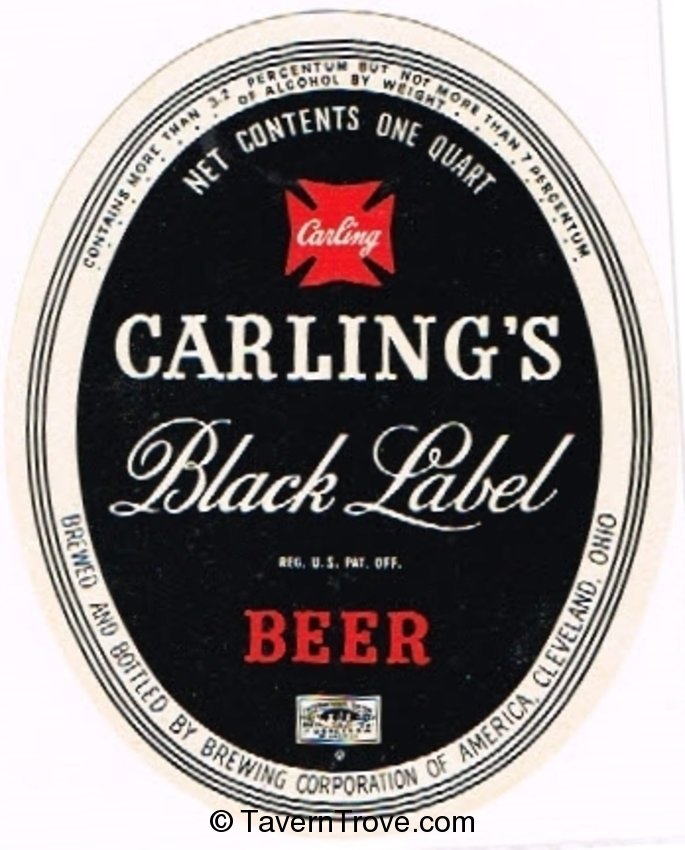 Carling's Black Label Lager Beer