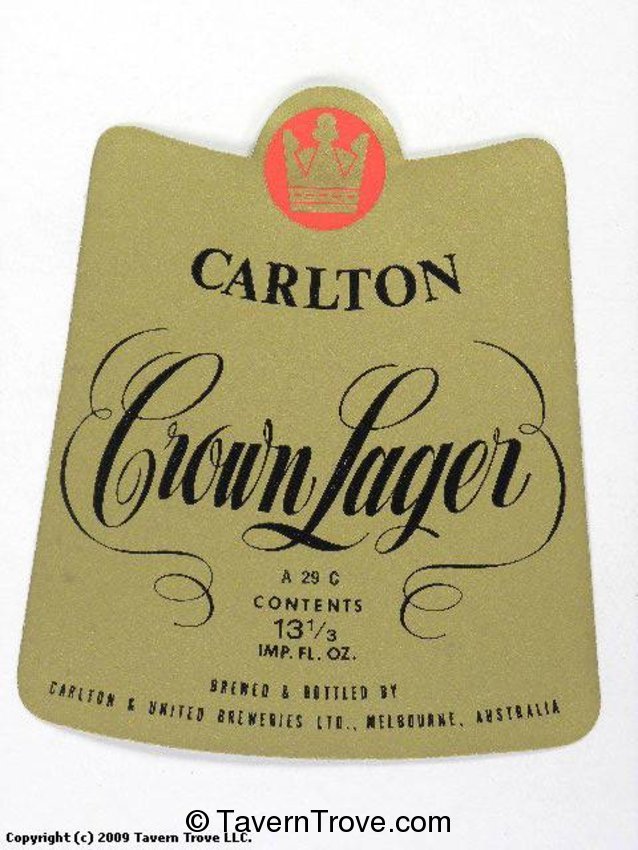 Carlton Crown Lager Beer