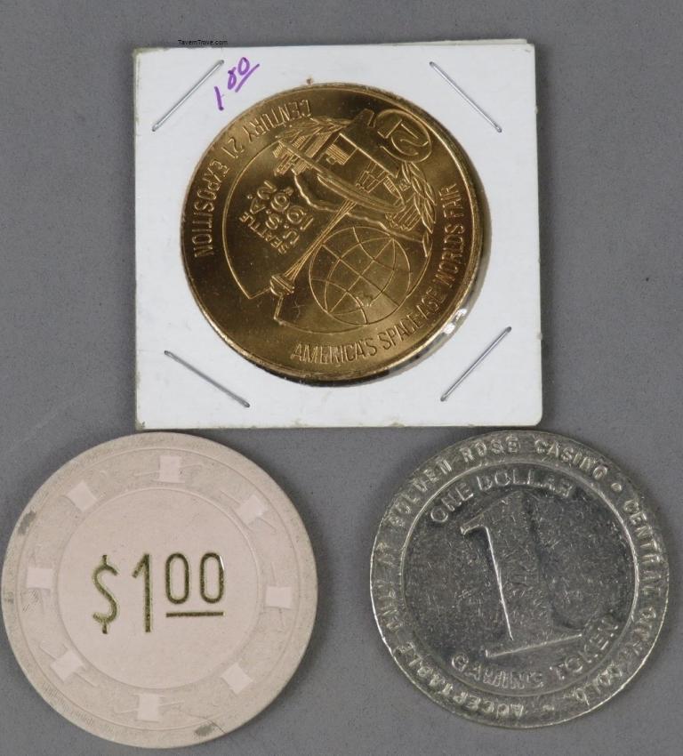 Carnivale Cruise & Etc. $1 Poker Chips Lot of THREE