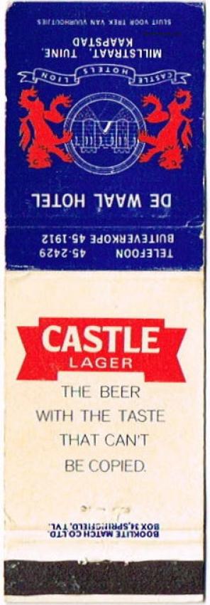 Castle Lager Beer/Martell Brandy