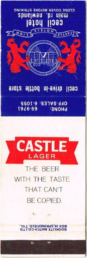 Castle Lager Beer/Martell Brandy