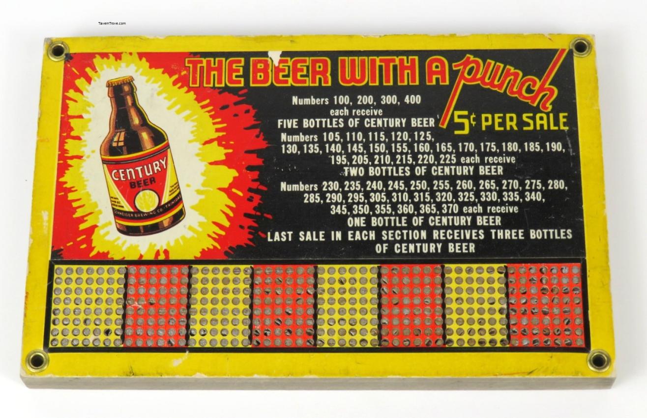 Century Beer Punchboard