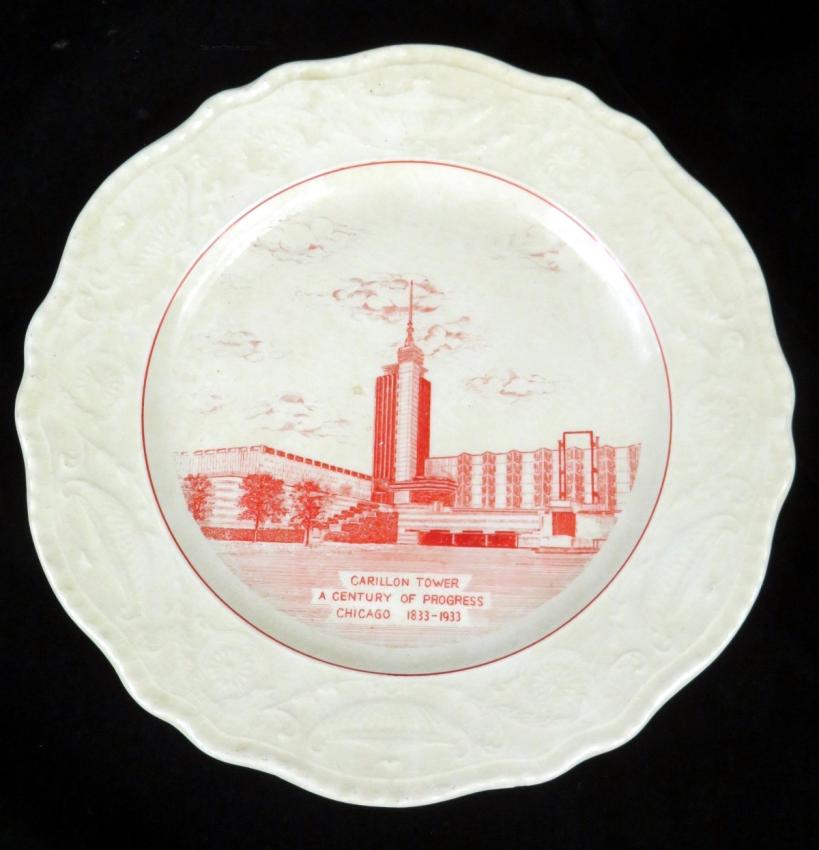 Century of Progress Carillion Tower Cabinet Plate Pickard