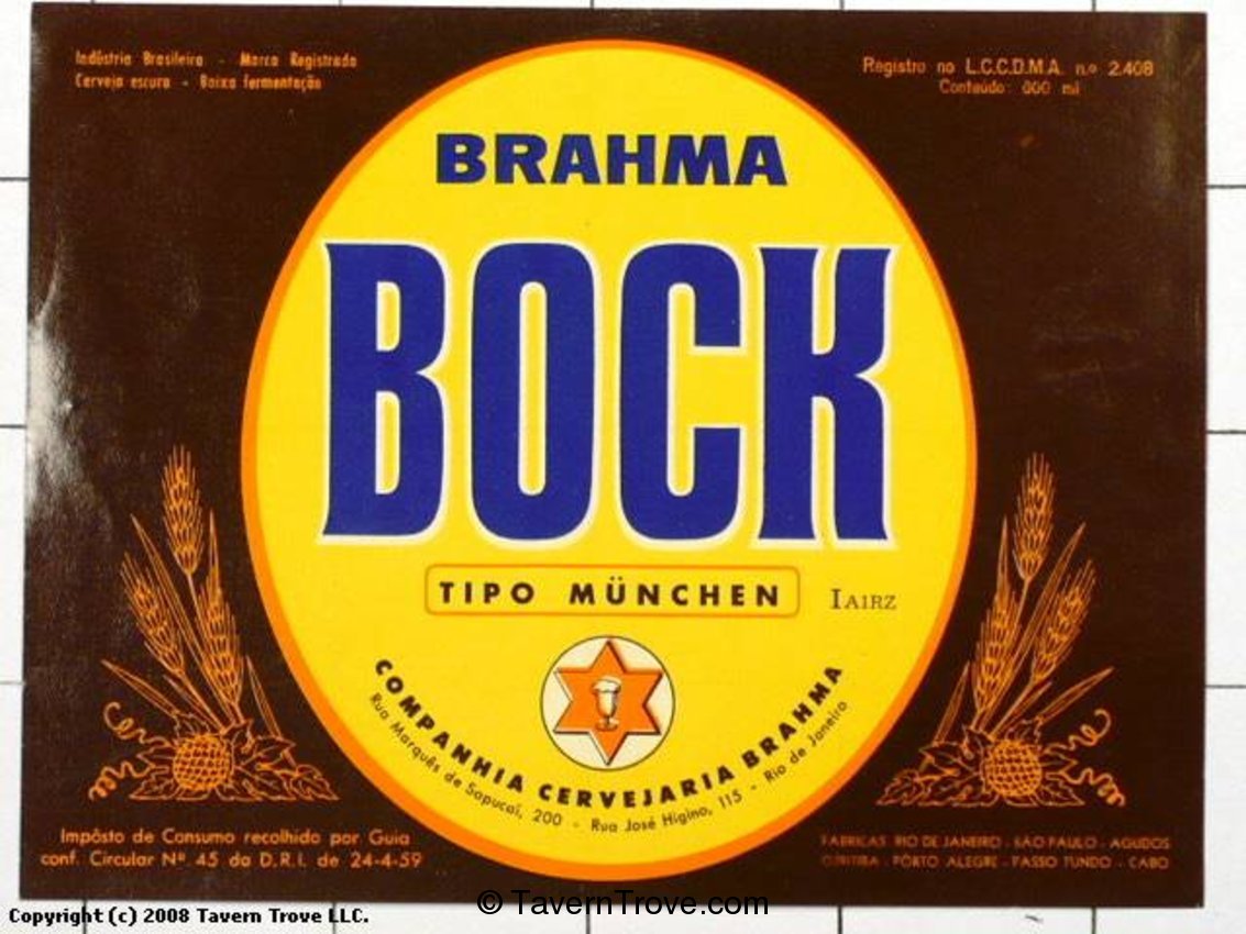Cerveja Brahma Bock