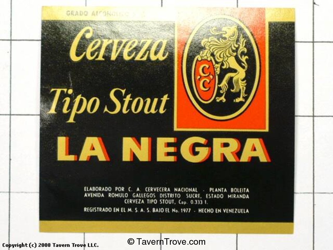 Cerveza La Negra Tipo Stout