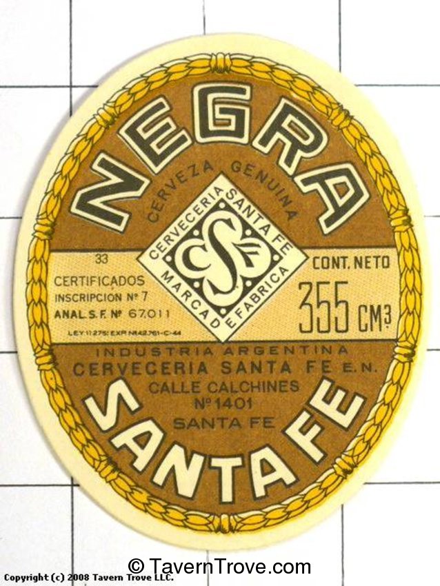 Cerveza Negra Santa Fe