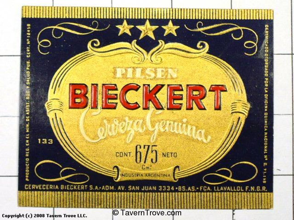 Cerveza Pilsen Bieckert