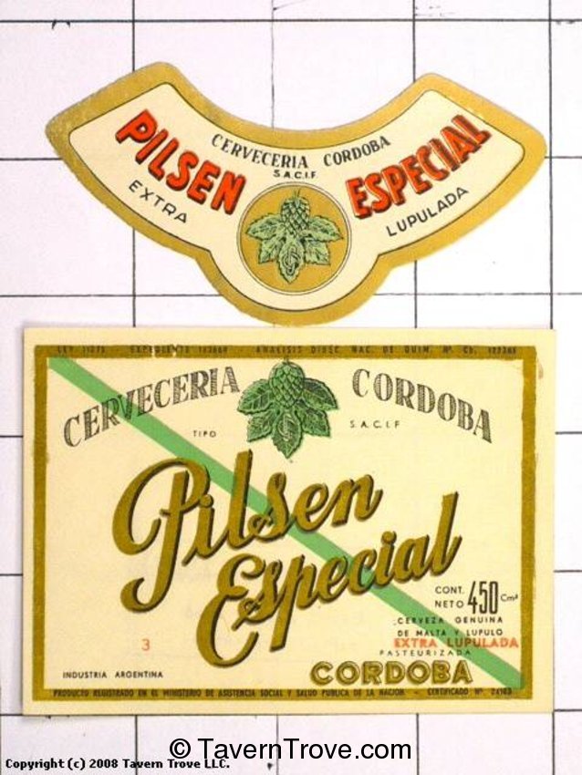 Cerveza Pilsen Especial