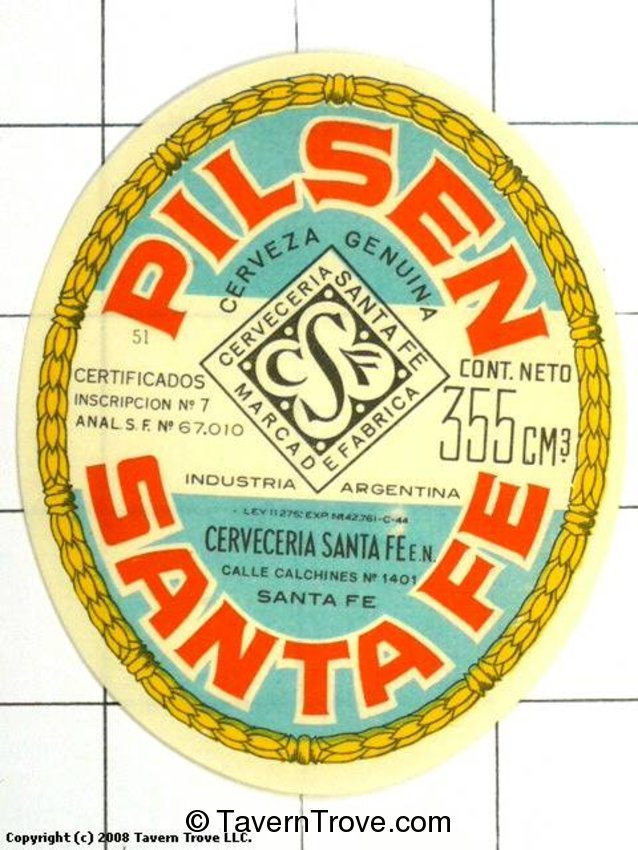 Cerveza Pilsen Santa Fe