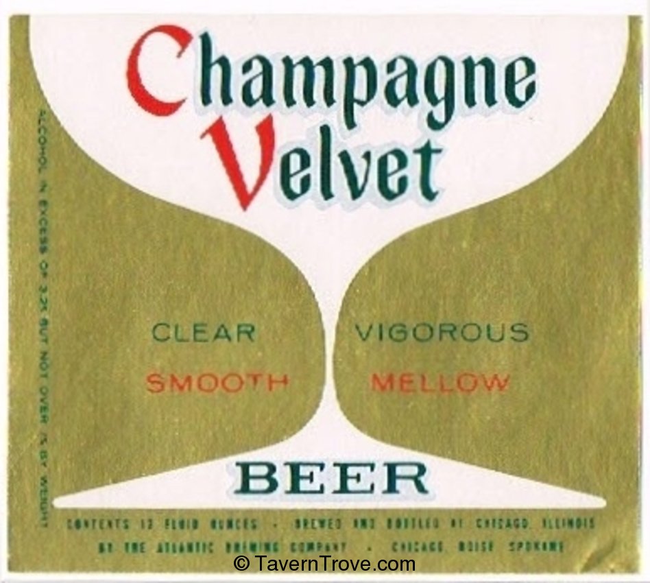 Champagne Velvet  Beer