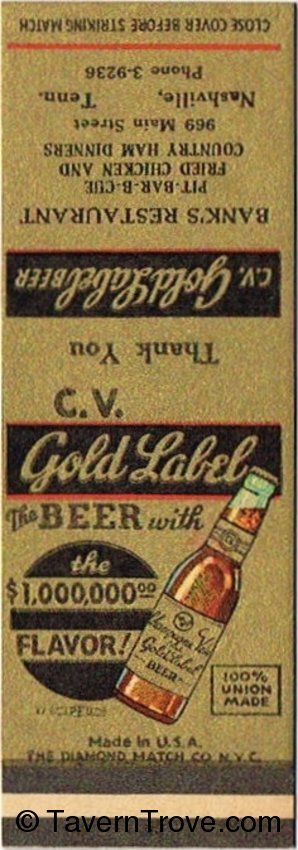 Champagne Velvet Gold Label Beer