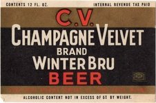 Champagne Velvet Winter Bru Beer