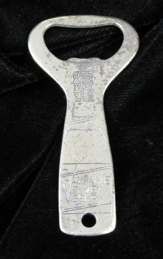Champagne Velvet Beer Bottle Opener Terre Haute Indiana