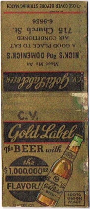 Champagne Velvet Gold Medal Beer