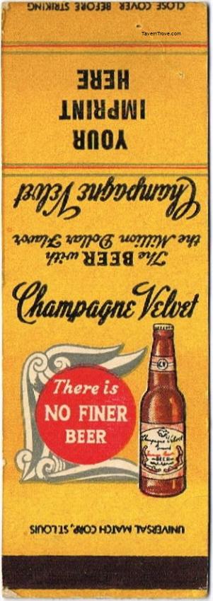 Champagne Velvet Gold Medal Beer
