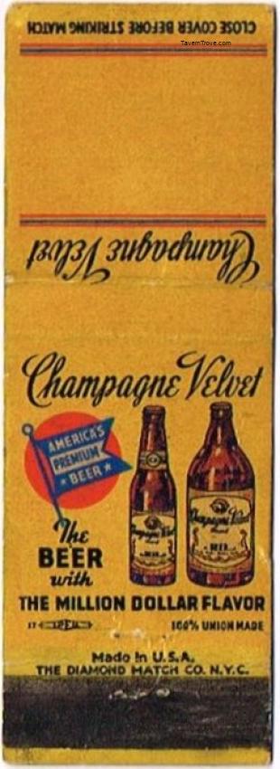 Champagne Velvet Gold Medal Beer
