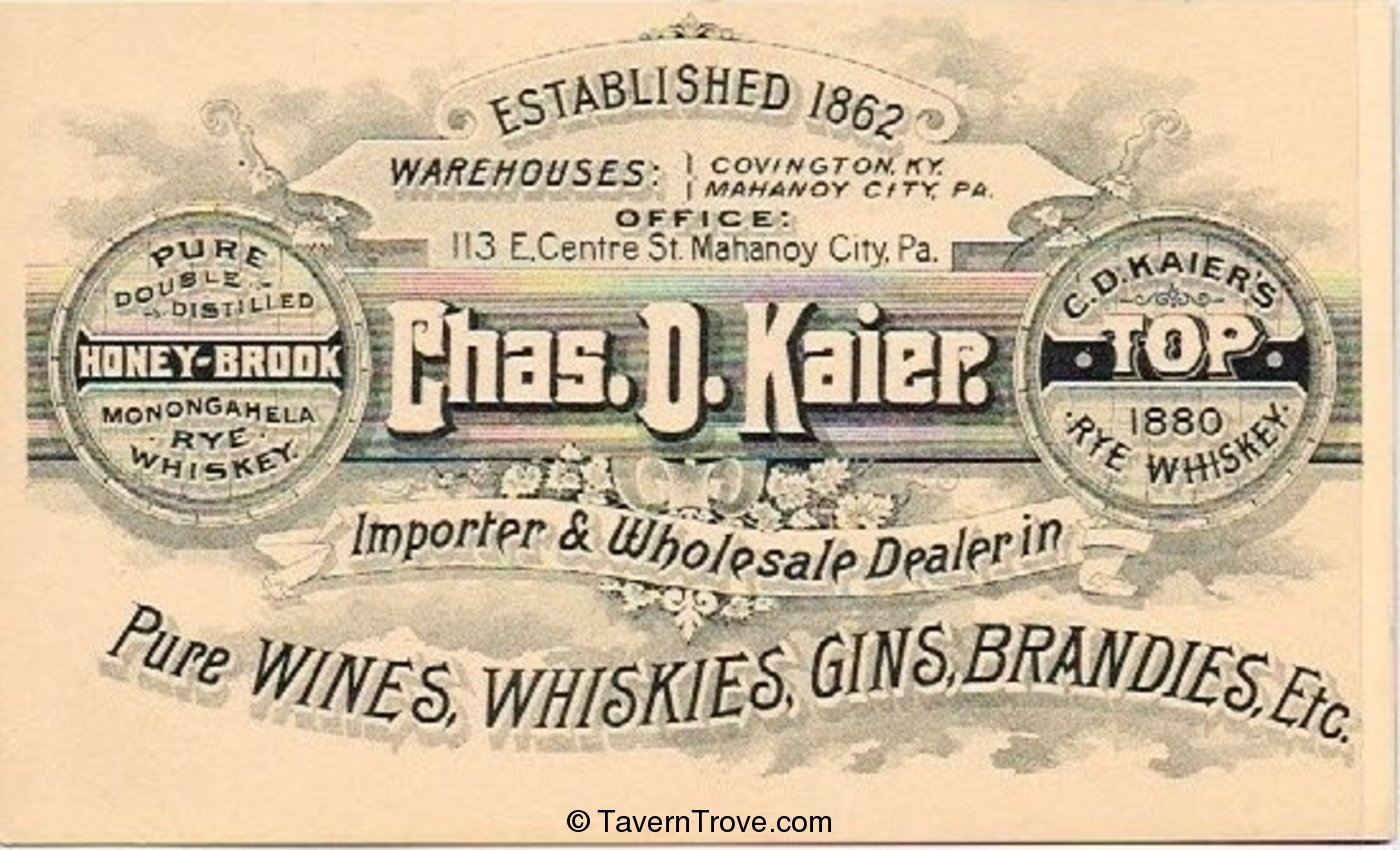 Chas. D. Kaier Wholesaler