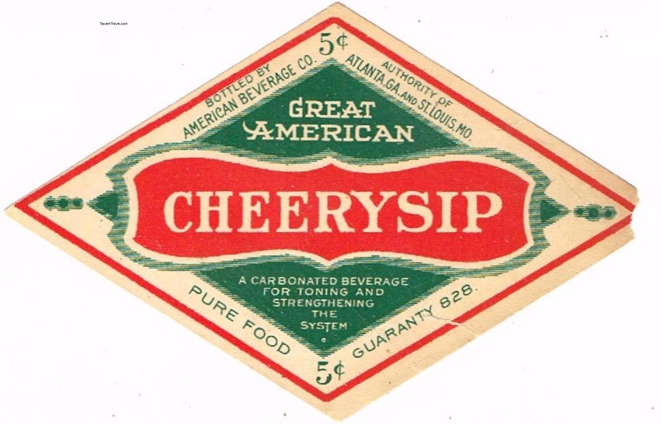 Cheerysip Soda 5¢ Atlanta Georgia St Louis Missouri