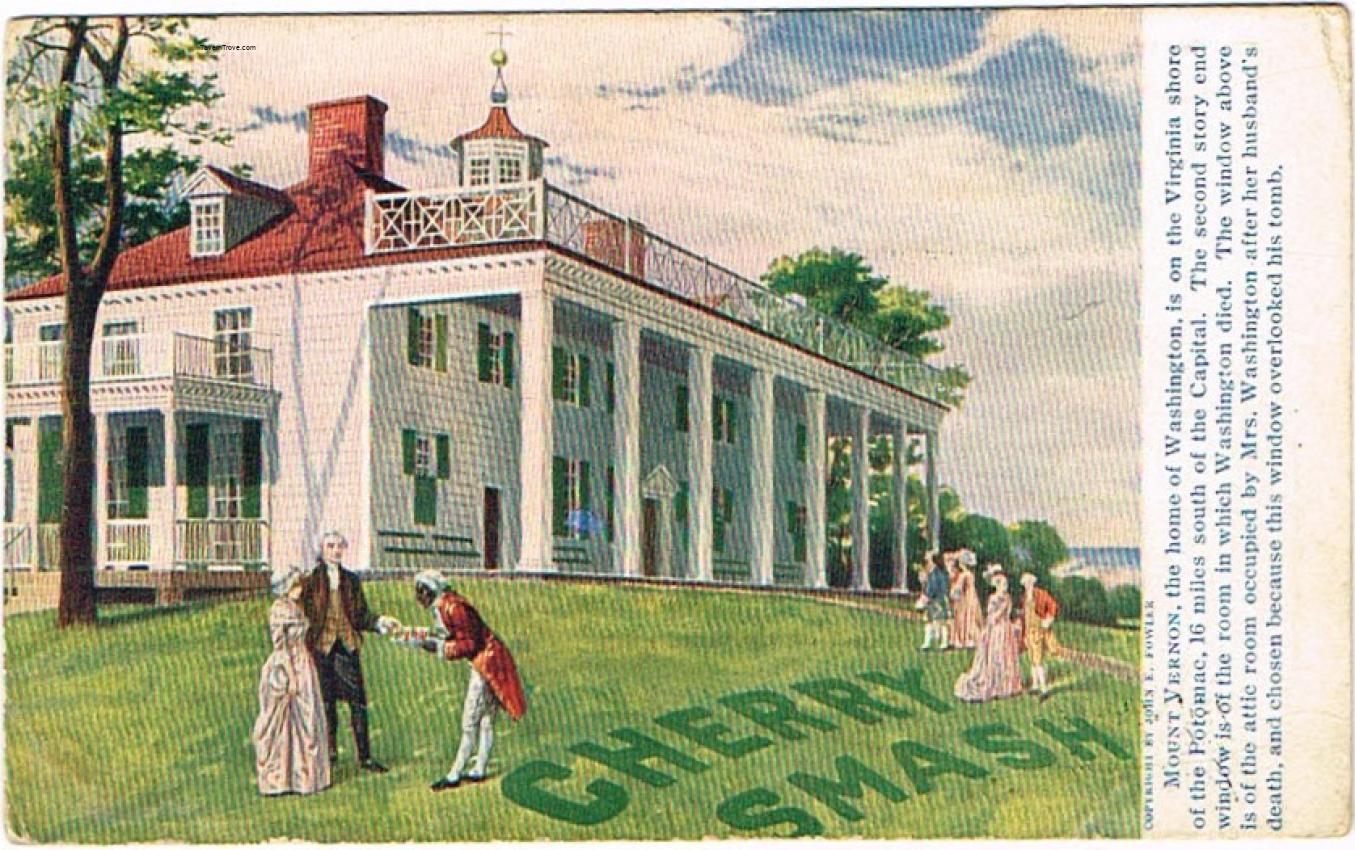 Cherry Smash Soda Advertising Postcard 