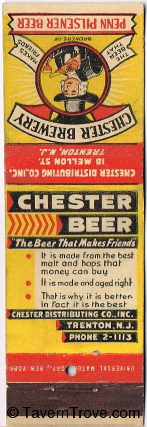 Chester Beer/Penn Pilsener Beer
